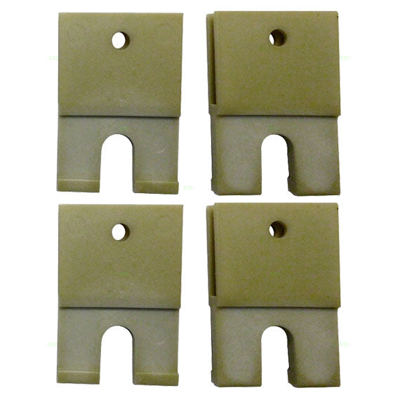 Brock Replacement Set Front Power Window Regulators with Motors and 4 Window Sash Connectors Compatible with 1992-1998 Grand Am Sedan