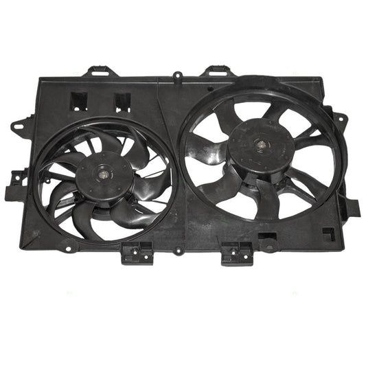 Brock Replacement Dual Cooling Fan Motor Assembly Compatible with 2006-2008 Equinox Torrent 3.4L 19130231 191298131 9129814