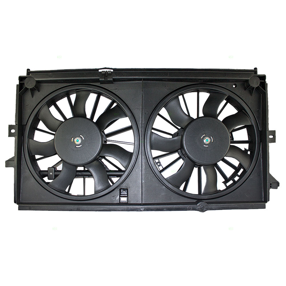 Brock Replacement Radiator Cooling Fan Assembly Compatible with 2000-2003 Impala Monte Carlo 19130419