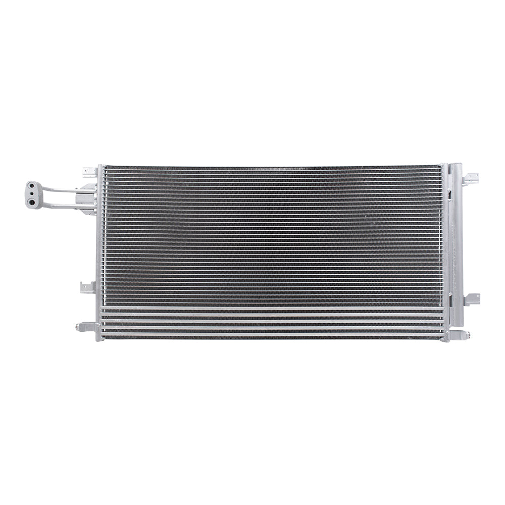 Brock Replacement AC Condenser with Trans Cooler Assembly Compatible with 14-20 GM Truck