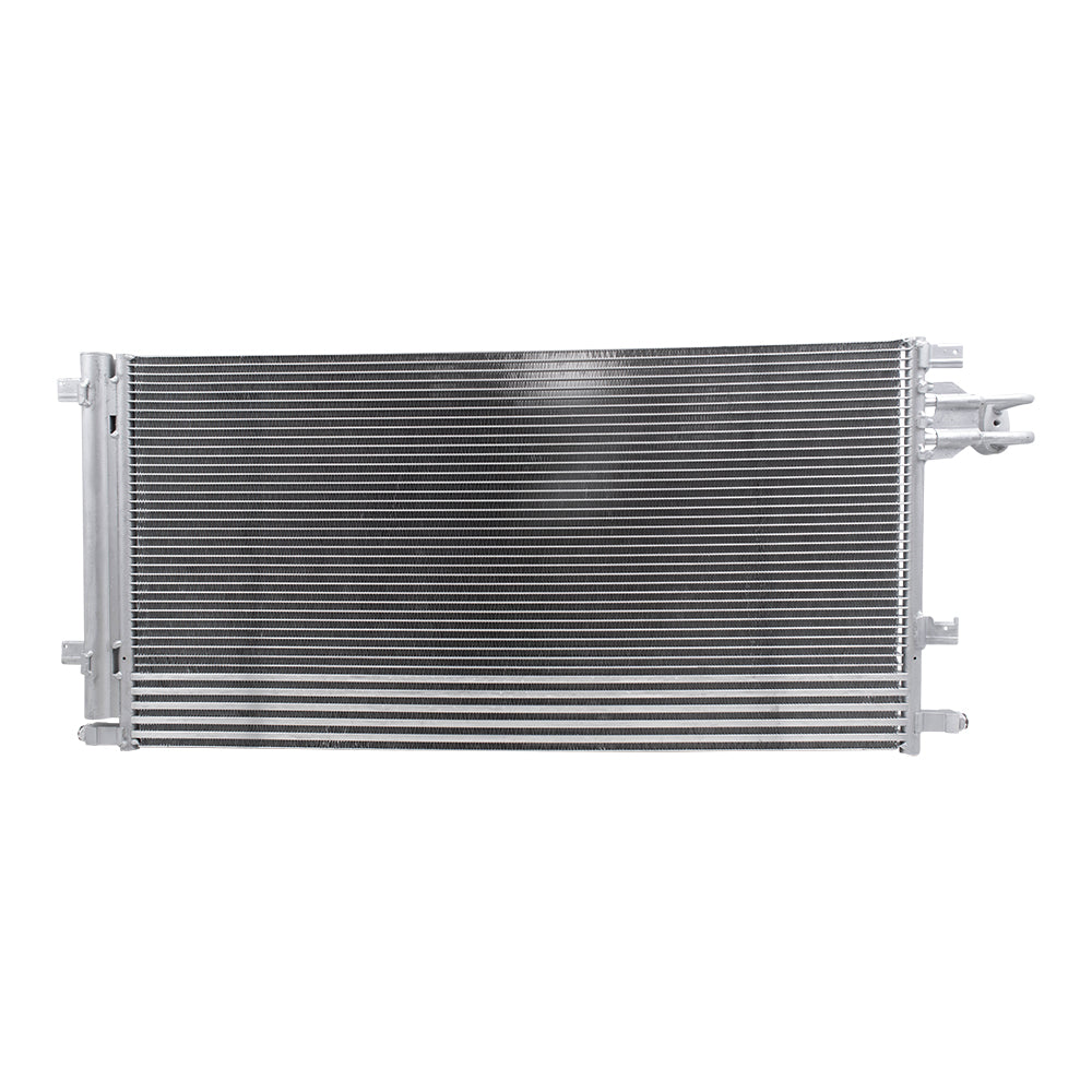 Brock Replacement AC Condenser with Trans Cooler Assembly Compatible with 14-20 GM Truck
