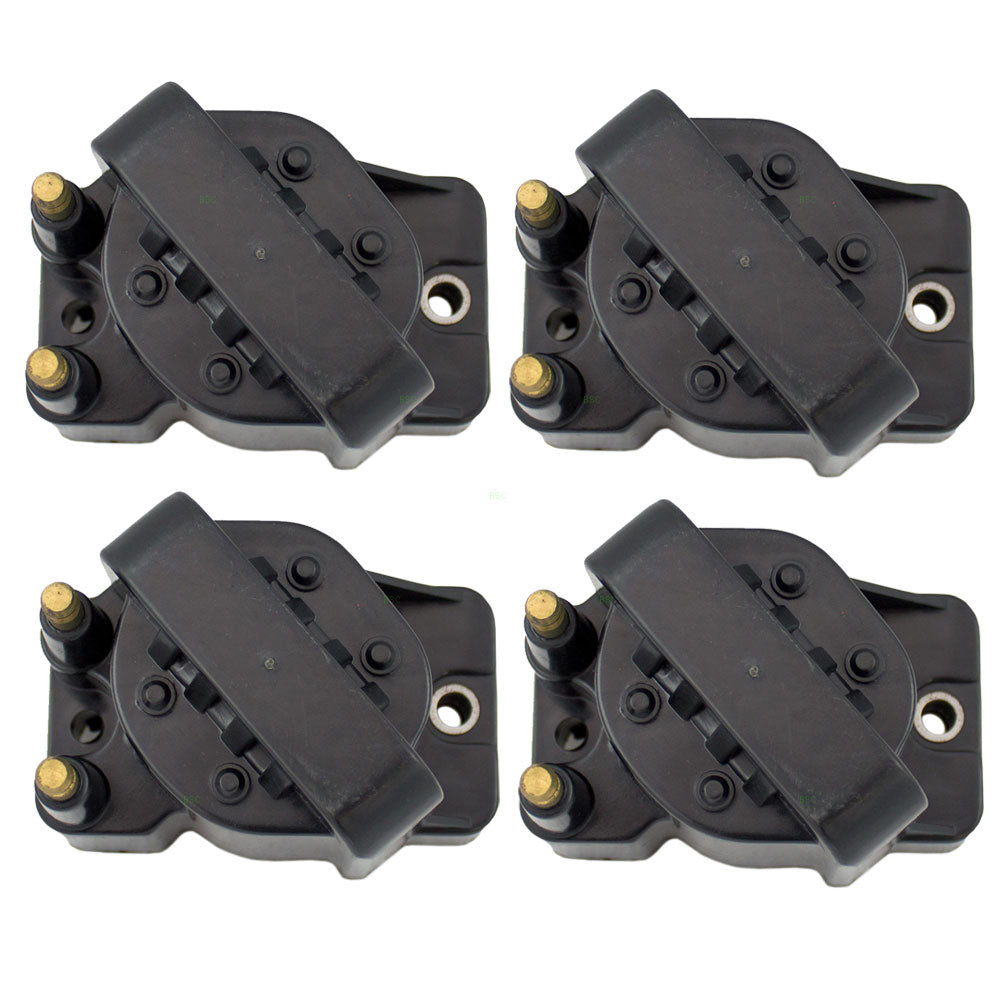 Brock Replacement 4 Pc Set Ignition Spark Plug Coil Pack Modules Compatible with Corvette Aurora DeVille Allante Eldorado Seville V8 8-cylinder 8104724010