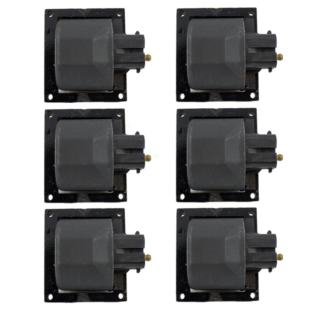 Ignition Coils 6 Pc Set fits 1988-1998 GMC Chevrolet Pickup Truck V6 4.3L Gas