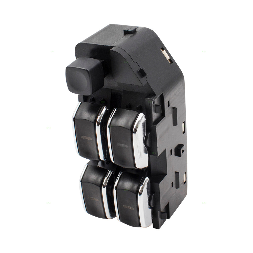Brock Replacement Drivers Front Power Window Master Switch 5 Button Left Compatible with 97-99 DeVille 25668566