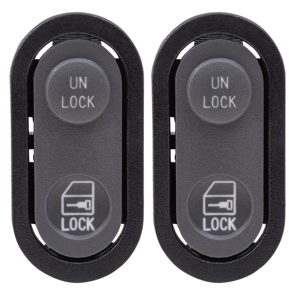 Brock Replacement Pair of Lock Switches 5 Prongs Compatible with 90-94 SUV Pickup Truck 22086338