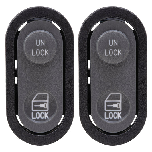 Brock Replacement Pair of Lock Switches 5 Prongs Compatible with 90-94 SUV Pickup Truck 22086338