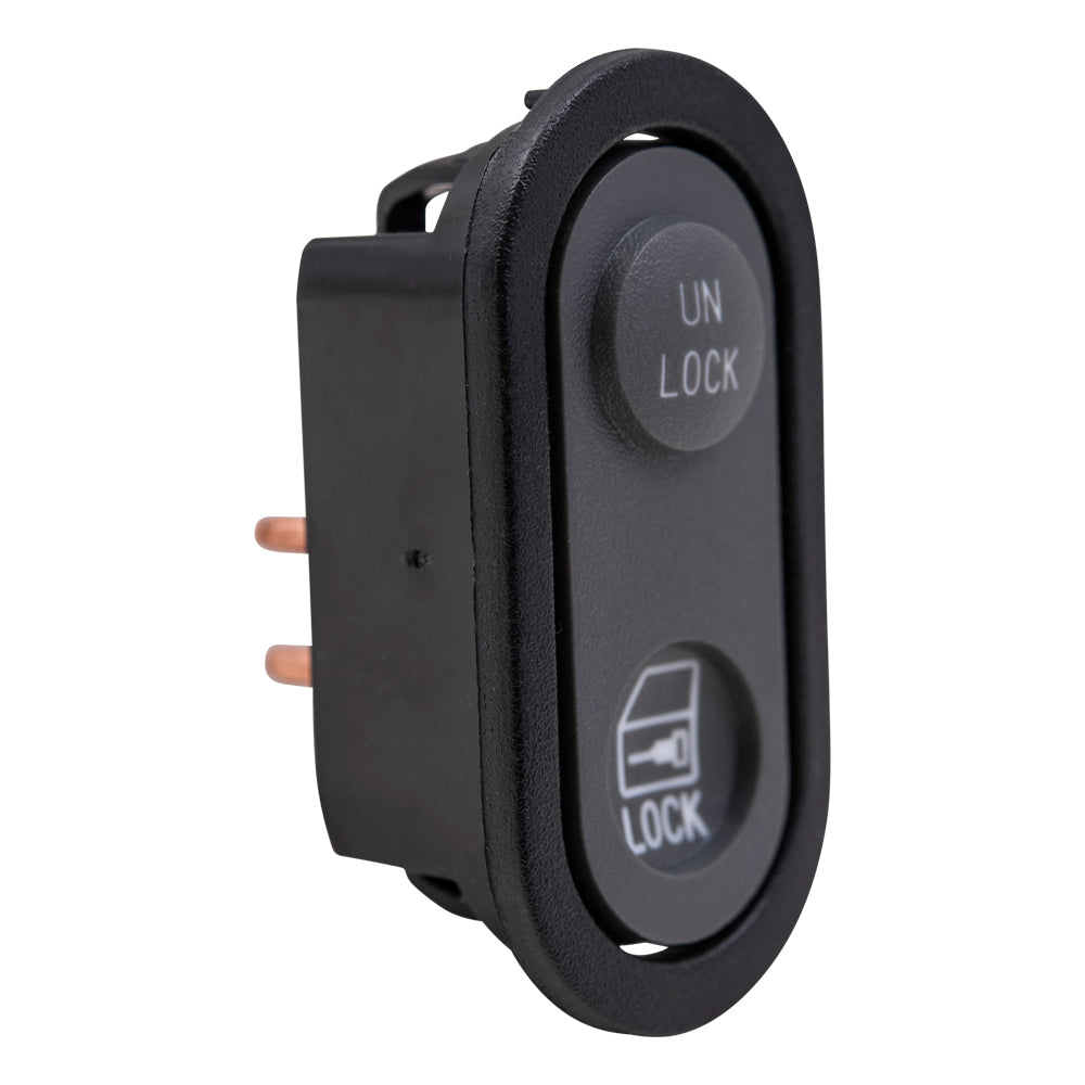 Brock Replacement Pair of Lock Switches 5 Prongs Compatible with 90-94 SUV Pickup Truck 22086338