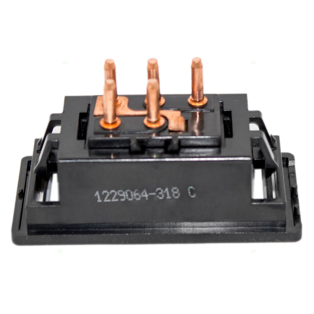 Brock Replacement Square Lock Switch with 5 Prongs Compatible with 88-89 Pickup Truck SUV 22071944