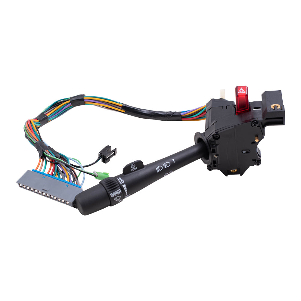 Brock Replacement Turn Signal Switch Wiper Brights Lever Compatible with 98-05 Envoy Jimmy Blazer Bravada S10 Hombre Sonoma Pickup Truck 26083636