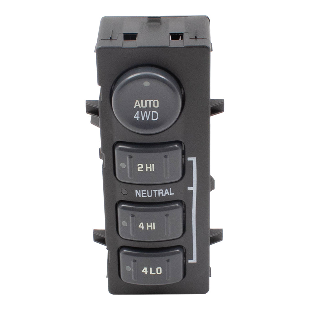 Brock Replacement 4-Wheel Drive Selector Switch Auto Shift Dash Repair Compatible with 1999-2002 Silverado Sierra Pickup Truck RPO Code NP8 15709327 19168767