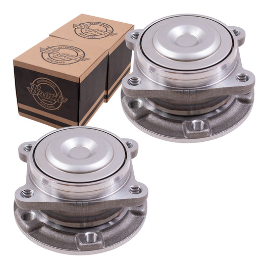 Brock Replacement Rear Set Hub Bearing Assemblies Compatible with 2014-2020 Cherokee Front Wheel Drive