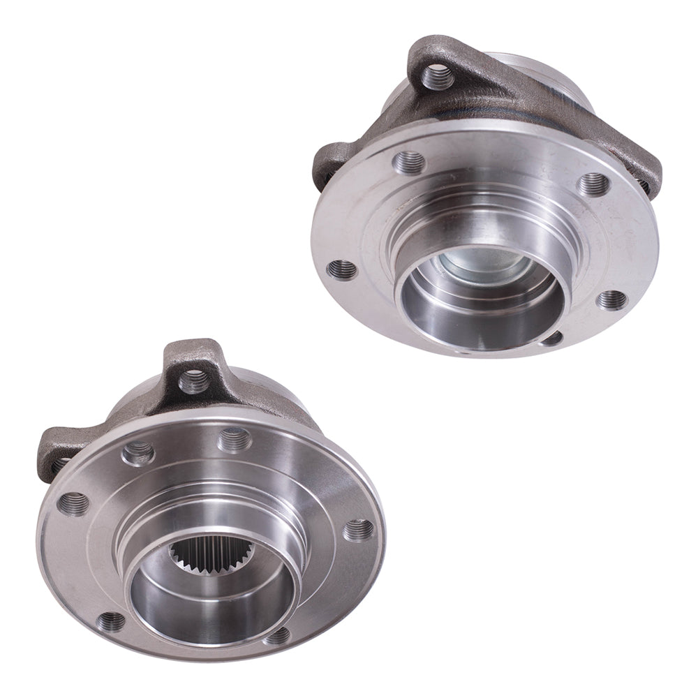 Brock Replacement Front and Rear Set Hub Bearing Assemblies Compatible with 2014-2020 Cherokee Front Wheel Drive