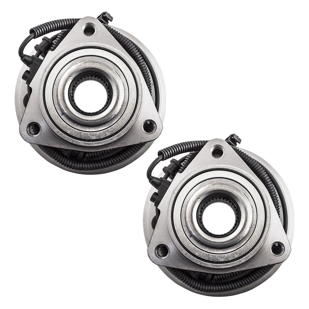 Brock Replacement Set Front Wheel Hub Bearings Compatible with 2007-2011 Nitro 2008-2012 Liberty 52109947AF