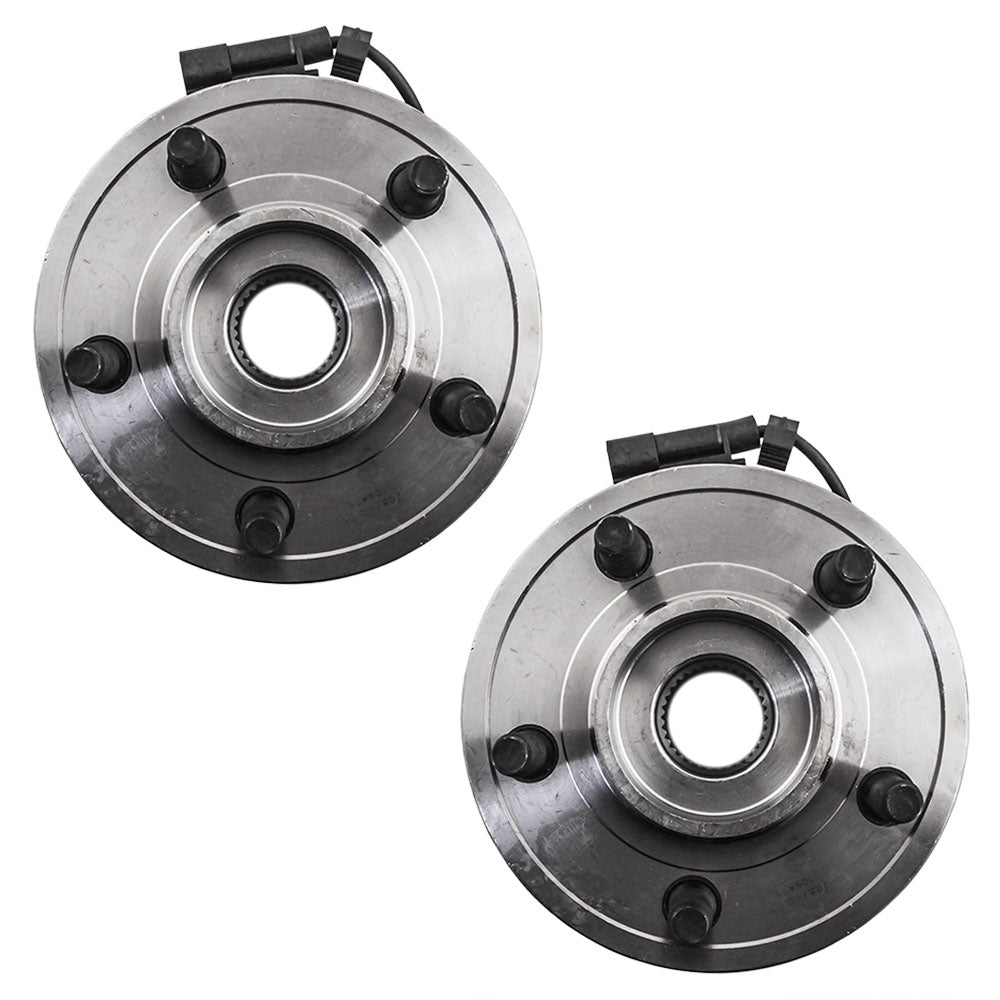 Brock Replacement Set Front Wheel Hub Bearings Compatible with 2007-2011 Nitro 2008-2012 Liberty 52109947AF
