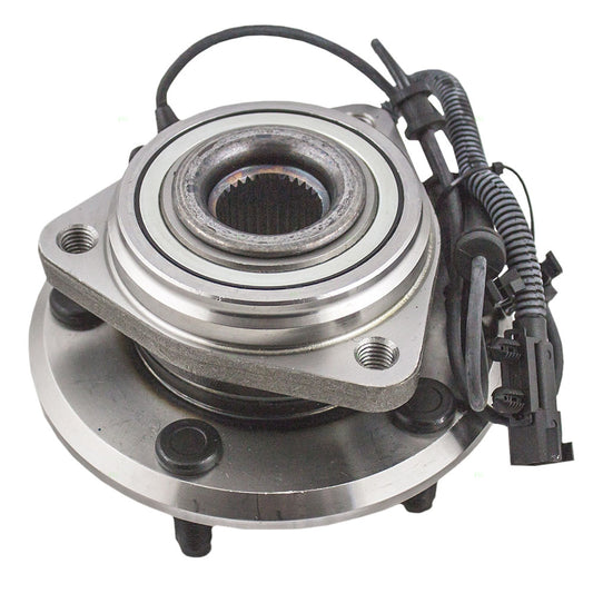 Brock Aftermarket Replacement Front Driver Left Or Passenger Right Hub/Bearing Assembly With 37 Inch ABS Cable Compatible With 2007-2010 Jeep Wrangler