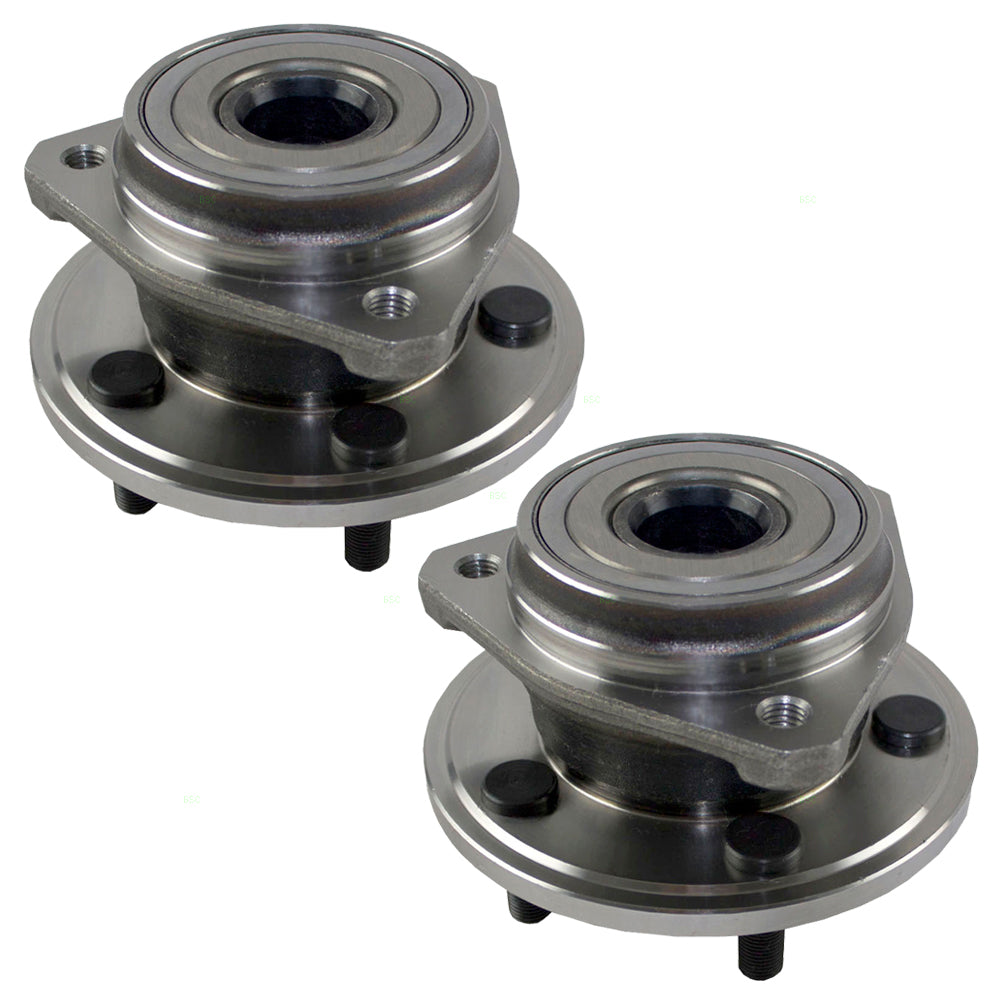 Pair Hub/Bearing Assemblies for Jeep Cherokee Wrangler Comanche Front 53007449AB
