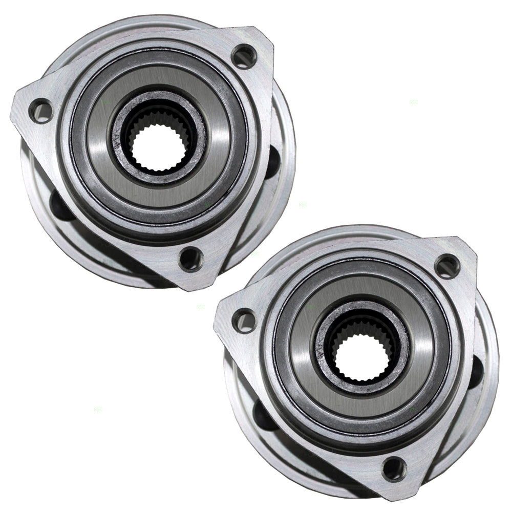 Pair Hub/Bearing Assemblies for Jeep Cherokee Wrangler Comanche Front 53007449AB