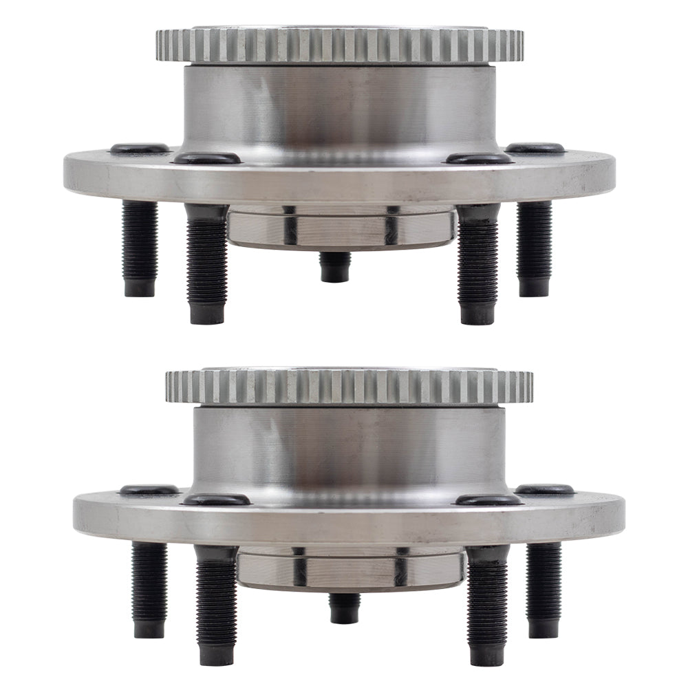 Brock Replacement Pair Front Hubs & Bearings Compatible with 2000-2001 1500 Pickup Truck 2WD