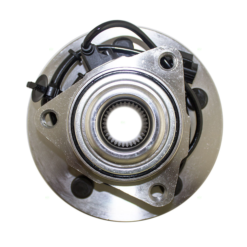 Brock Replacement Front Wheel Hub Bearing Assembly Compatible with 2002-2005 1500 Pickup Truck with 4-Wheel ABS 52070323AB