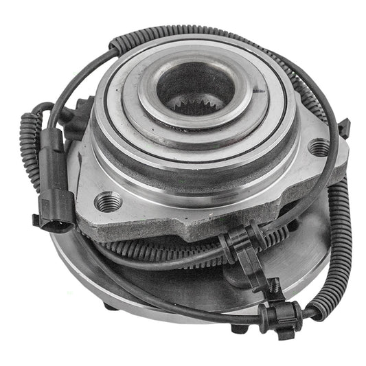Brock Replacement Passenger Front Wheel Hub with Bearing Assembly Compatible with 2002-2007 Liberty with ABS 52128692AF
