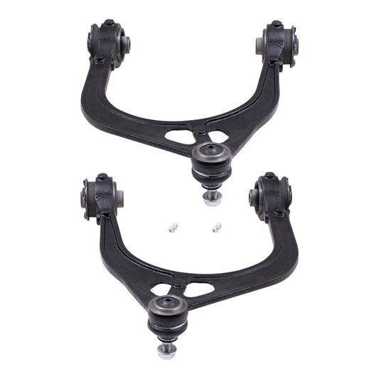 Brock Replacement Pair Set Front Upper Control Arms with Bushings & Ball Joints Compatible with 05-17 300 06-18 Charger 08-18 Challenger 05-08 Magnum 68045131AE 4782666AF