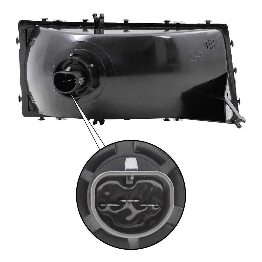 Brock Headlight Assembly for Plymouth Acclaim Dodge Spirit Chrysler LeBaron Drivers