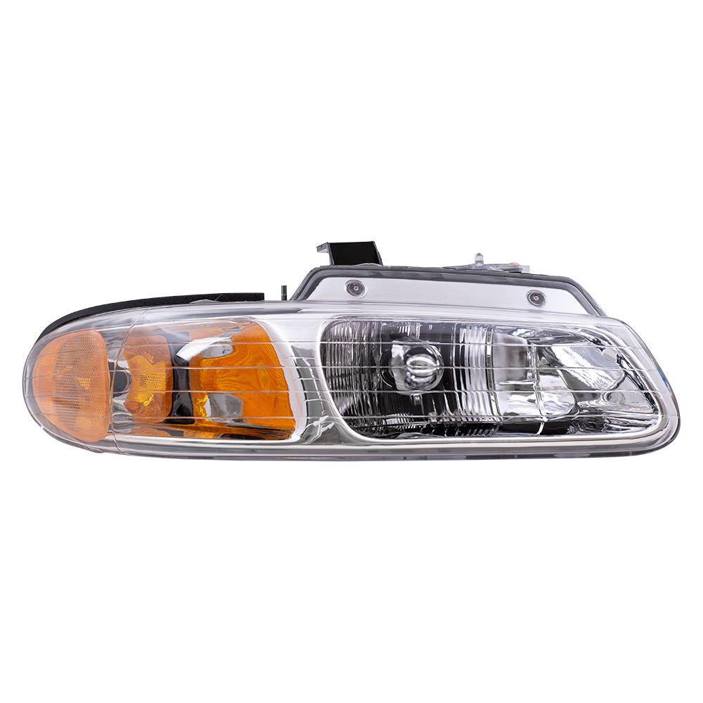Brock Headlight for 96-00 Caravan Voyager Town & Country w/out Quad Lamps Passengers