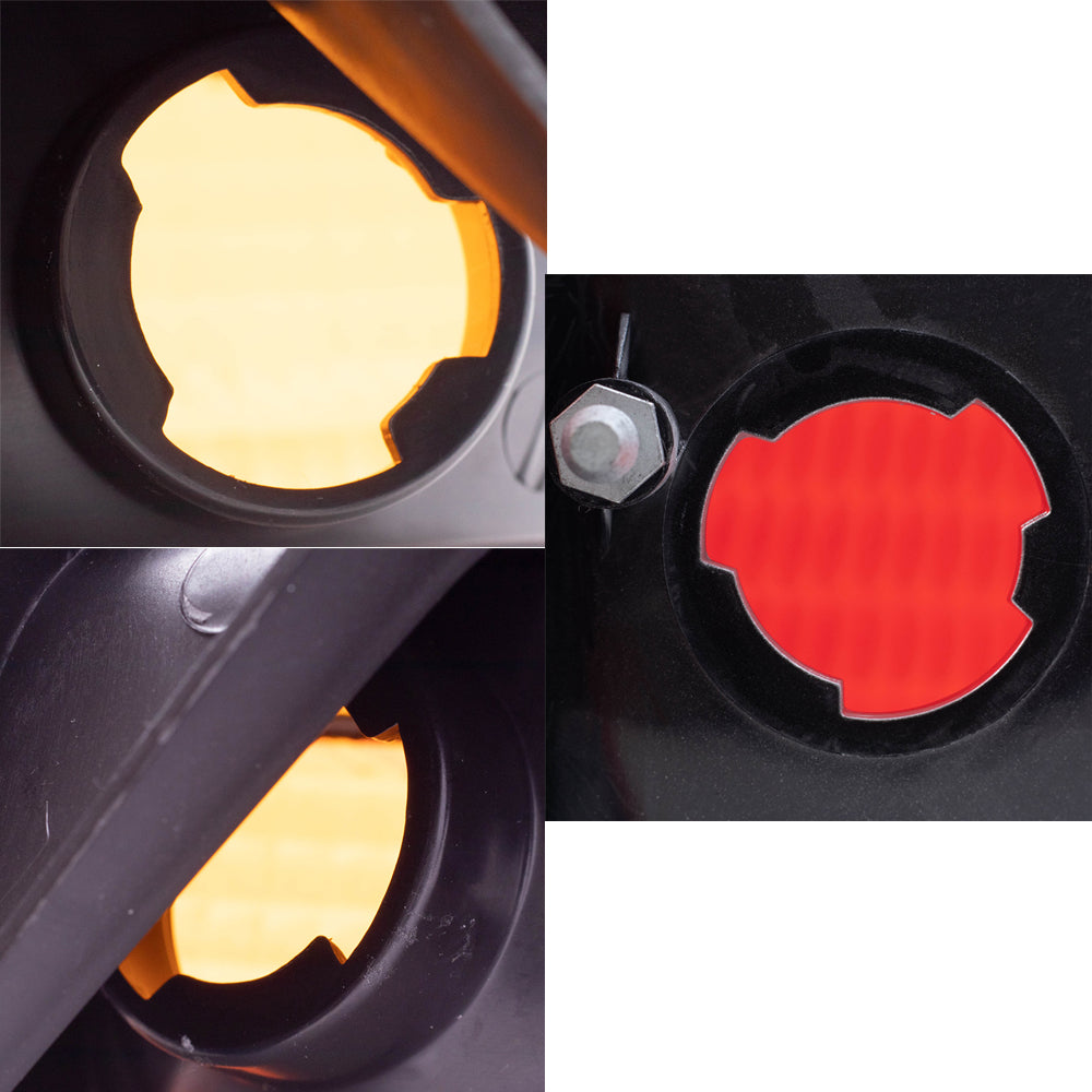Brock Replacement Headlights w/ Park Signal Lamps and Tail Lights Set Compatible with 1998-2004 Dakota