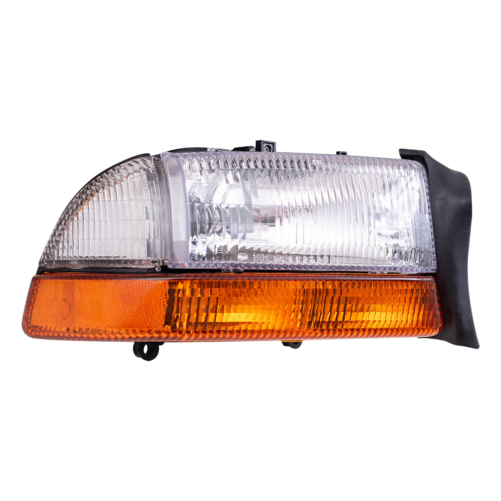 Brock Headlight Assembly for Dodge Dakota Durango Passengers Lens w/ Park Signal Lamp
