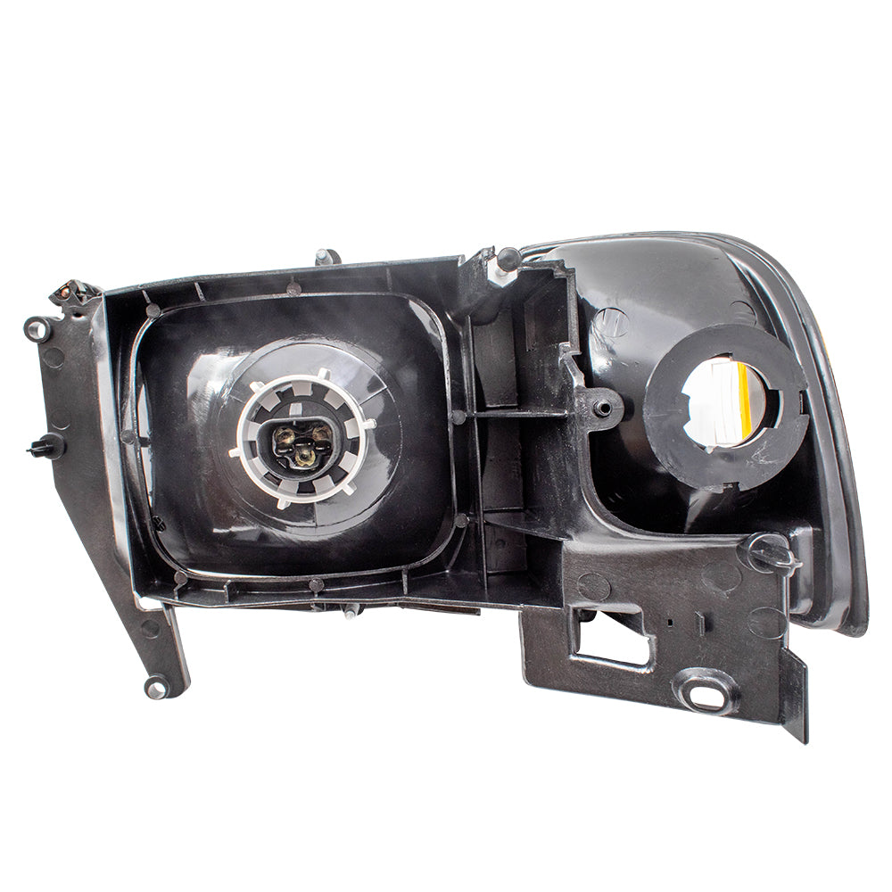 Brock Aftermarket Replacement Passenger Right Halogen Combination Headlight and Corner Light Assembly Compatible With 1994-2002 Dodge Ram Without Sport Package