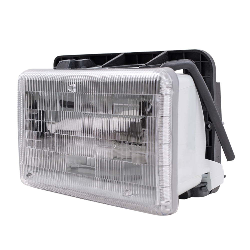 Brock Replacement Passenger Halogen Headlight Compatible with 1991-1996 Dakota Pickup Truck w/ Aero Package 55054714