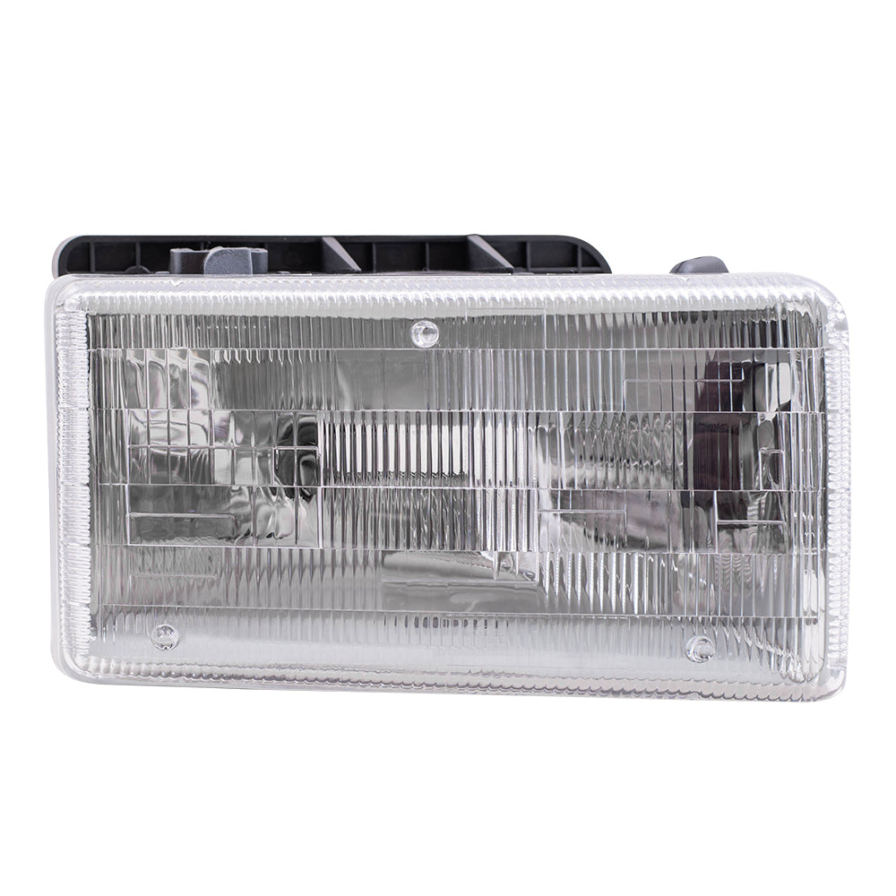 Brock Replacement Passenger Halogen Headlight Compatible with 1991-1996 Dakota Pickup Truck w/ Aero Package 55054714
