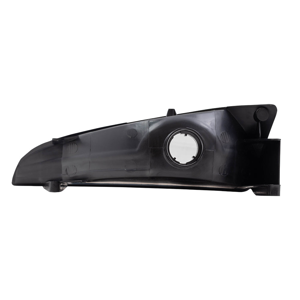 Brock Replacement Driver and Passenger Headlights with Vertical Lined Lens Compatible with 1993-1997 Intrepid 4778257 4778256