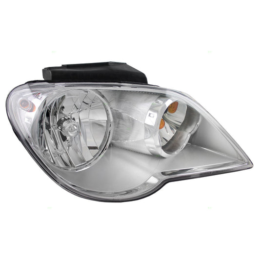 Brock Headlight Assembly for 07-08 Chrysler Pacifica Passengers Halogen Headlamp Lens