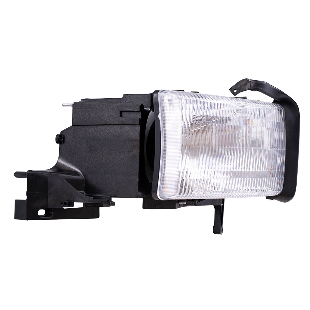 Brock Replacement Set Driver and Passenger Halogen Headlights Compatible with 1994-2002 Pickup Truck 55076749AO 55054780AH