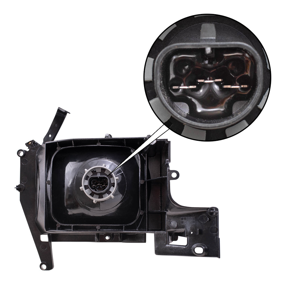 Brock Replacement Set Driver and Passenger Halogen Headlights Compatible with 1994-2002 Pickup Truck 55076749AO 55054780AH