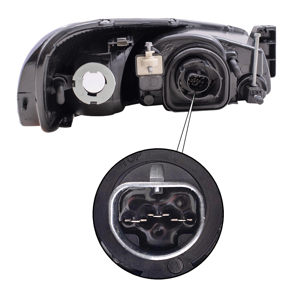 Brock Headlight Assembly for Chrysler Sebring Dodge Stratus Driver Left Lens 4805821AD