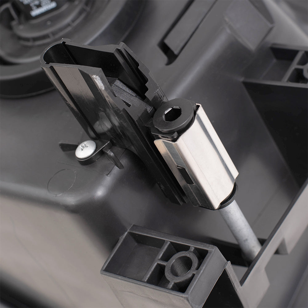 Headlight Assembly for 06-07 Dodge Dakota Pickup Drivers Headlamp Chrome Bezel