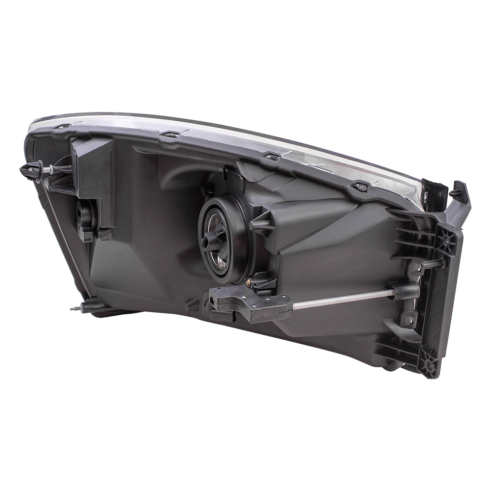 Headlight Assembly for 06 Dodge Ram 1500 Pickup 2500 3500 Drivers Chrome Bezel
