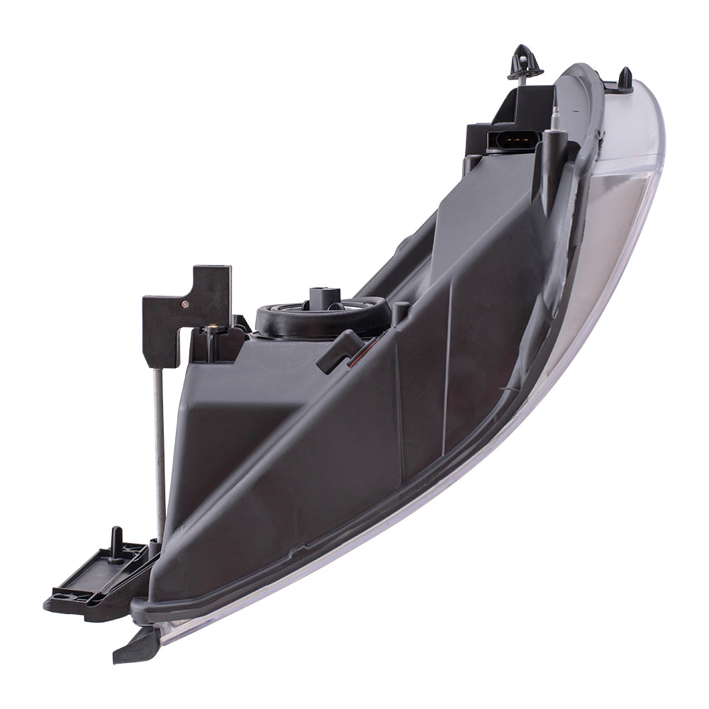 Headlight Assembly for 06 Dodge Ram 1500 Pickup 2500 3500 Passenger Chrome Bezel