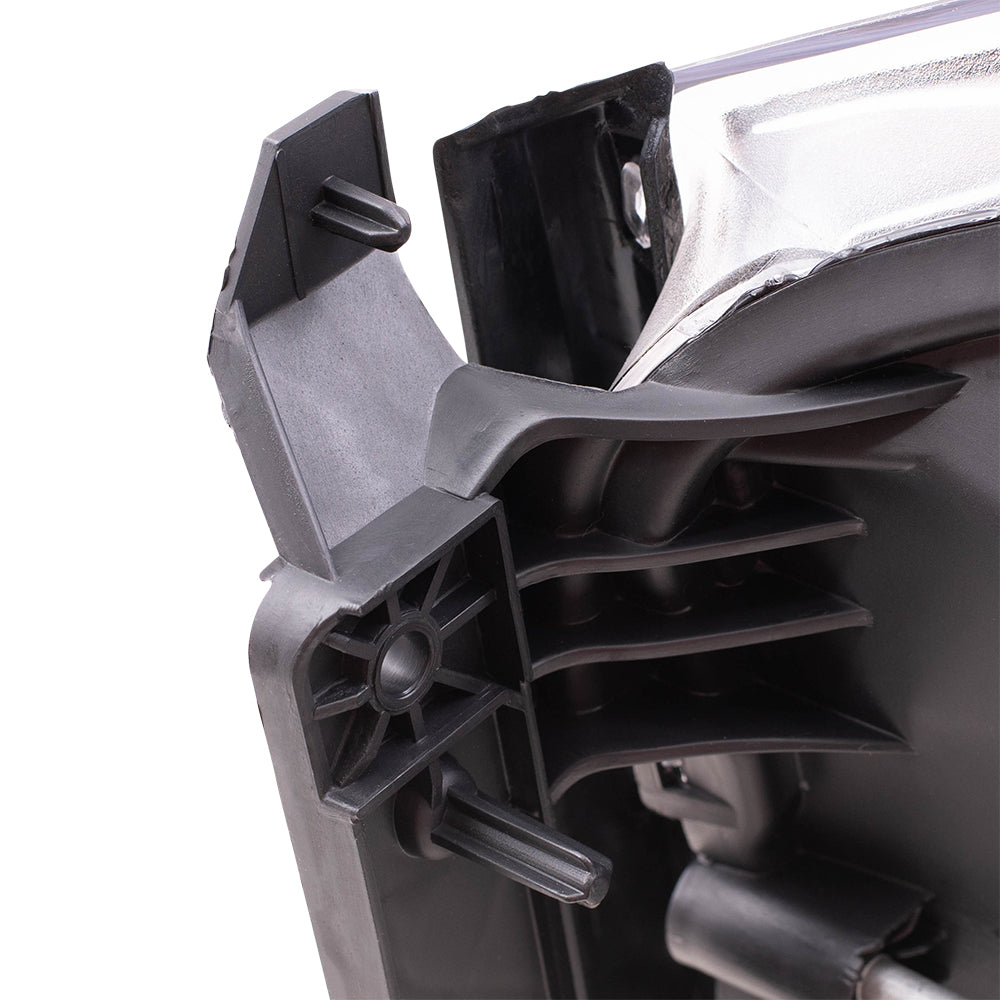 Headlight Assembly for 06 Dodge Ram 1500 Pickup 2500 3500 Passenger Chrome Bezel