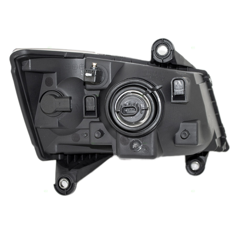 Brock Aftermarket Replacement Driver Side Left Halogen Combination Headlight Assembly Compatible With 2008-2010 Dodge Grand Caravan