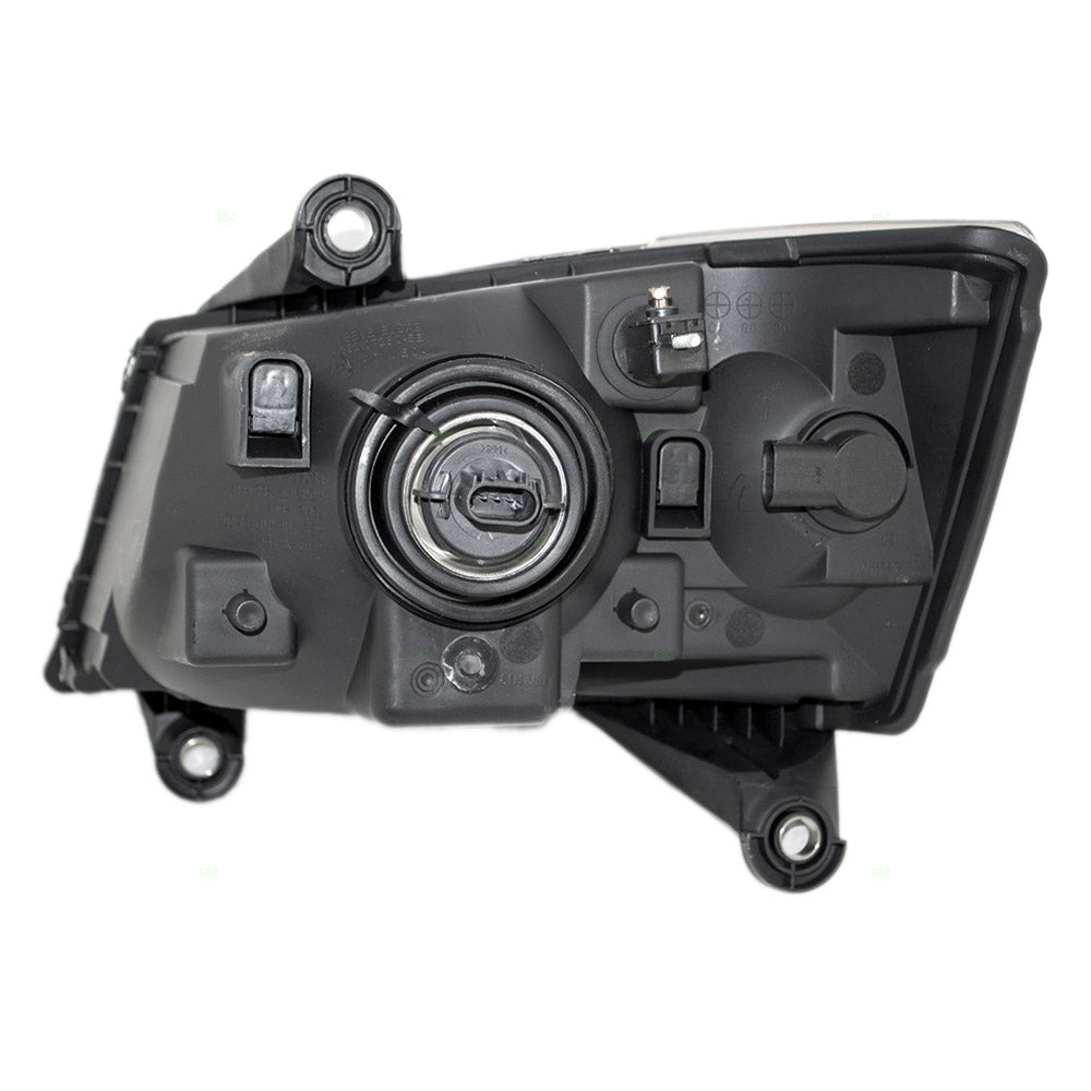 Brock Aftermarket Replacement Passenger Right Halogen Combination Headlight Assembly Compatible With 2008-2010 Dodge Grand Caravan
