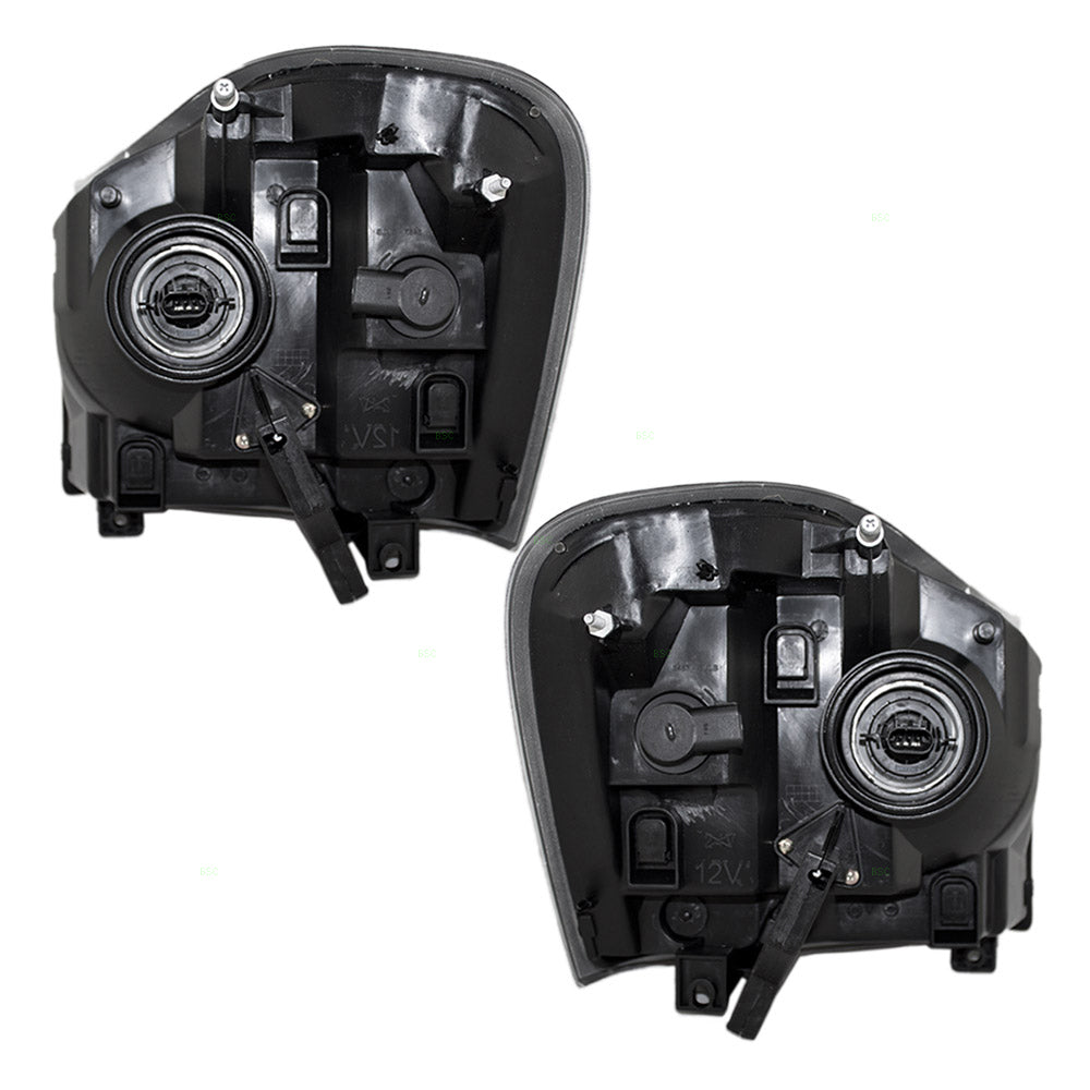Brock Replacement Set Driver and Passenger Headlights Compatible with 2006 Durango 55077721AE 55077720AE