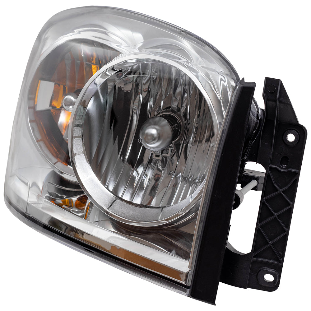 Brock Replacement Set Driver and Passenger Headlights Compatible with 2007-2008 Pickup Truck 68003125AD 68003124AD