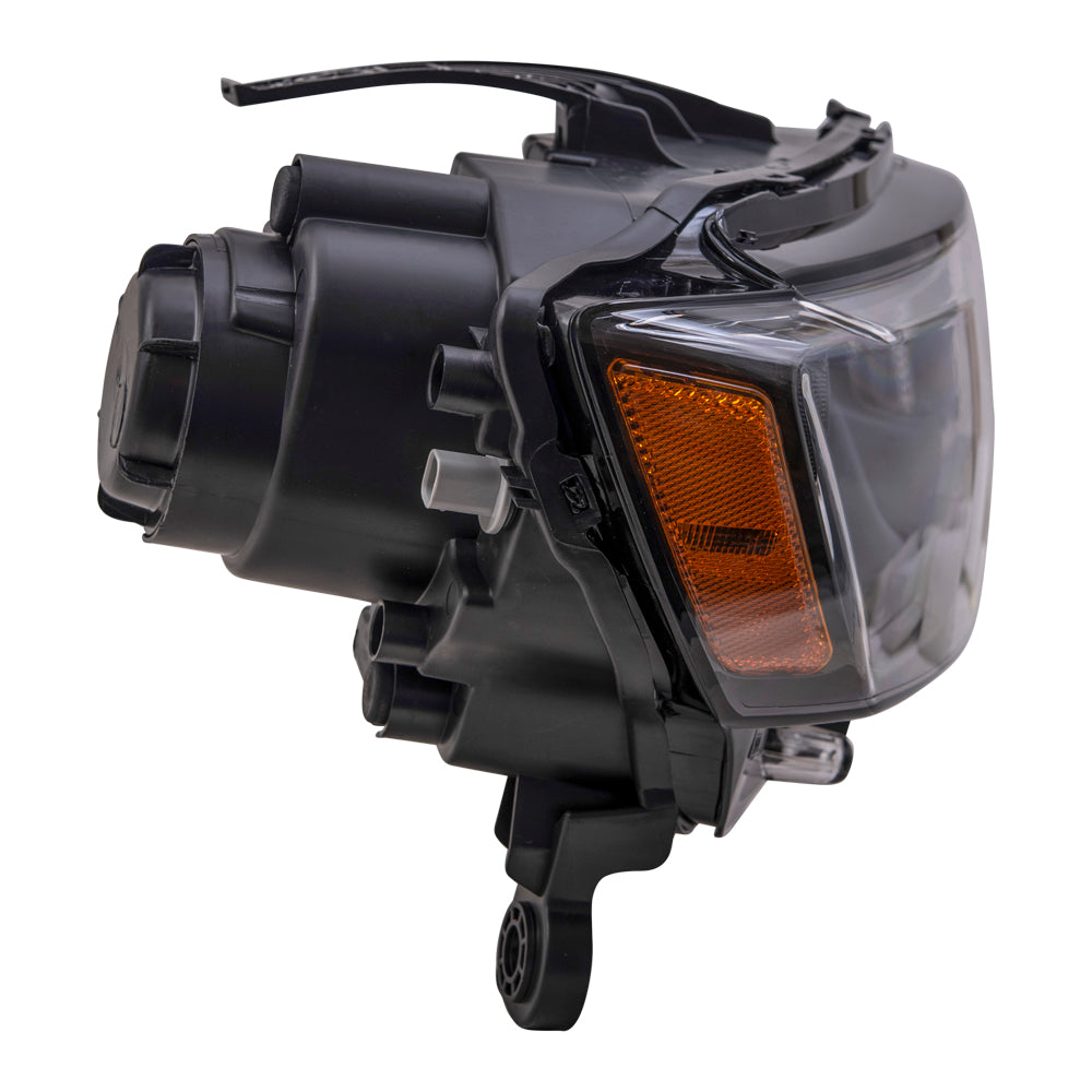 Brock Replacement Driver and Passenger Side CAPA-Certified Halogen Headlight Assemblies Compatible with 2017-2021 Jeep Grand Cherokee