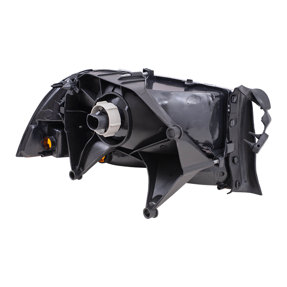 Brock Replacement Driver Composite Headlight with Park Signal Lamp Compatible with 1997 Dakota 1998 Durango 5011407AA