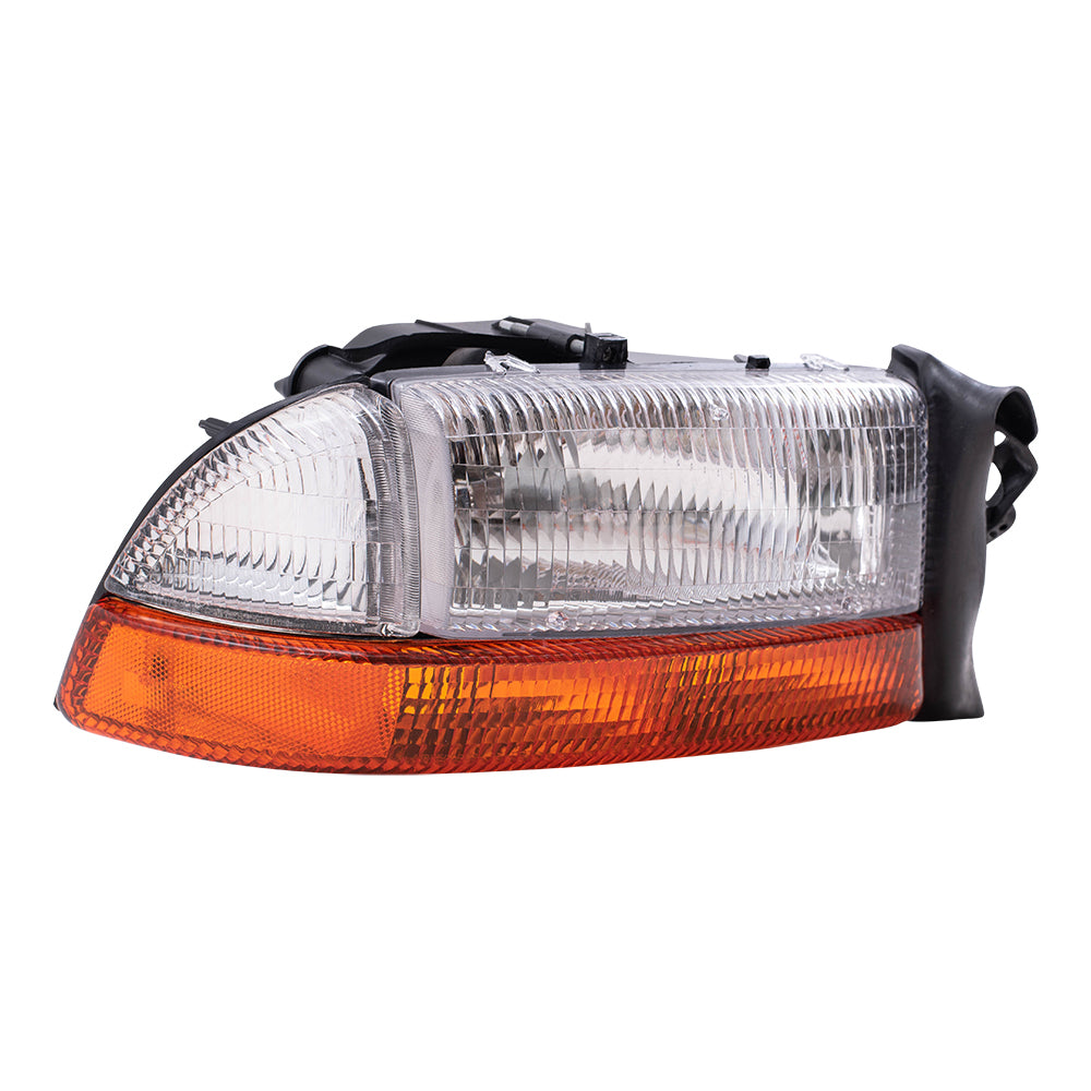 Brock Headlight Assembly for Dodge Dakota Durango Passenger Side w/ Park Signal Lamp