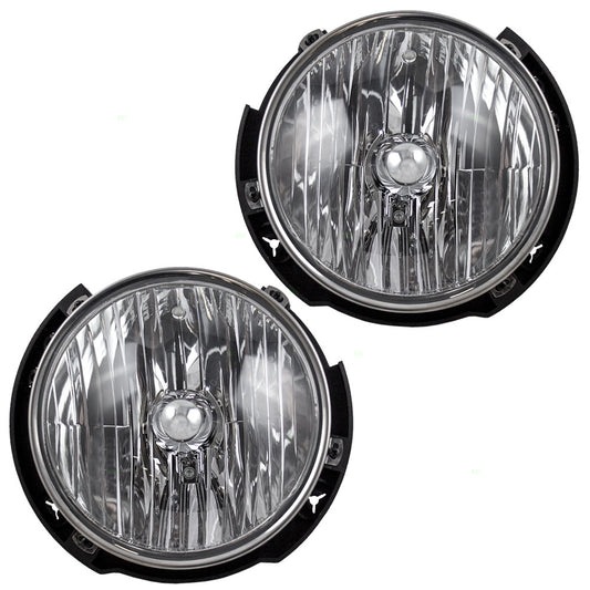 Driver and Passenger CAPA-Certified Headlights Headlamps Replacement for Jeep SUV 55078149AC 55078148AC