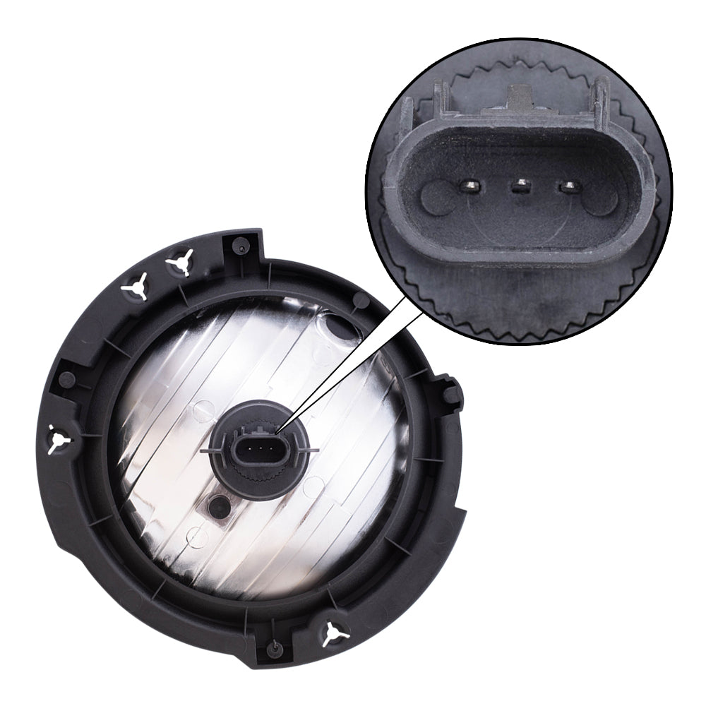 Brock Headlight Assembly fits 07-17 Jeep Wrangler & 18 Wrangler JK Driver Halogen Lamp